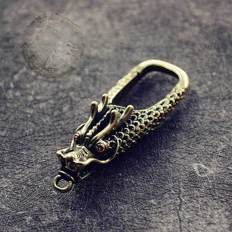 Chinese Style Copper Decoration Pure Copper Faucet Keychain view 4