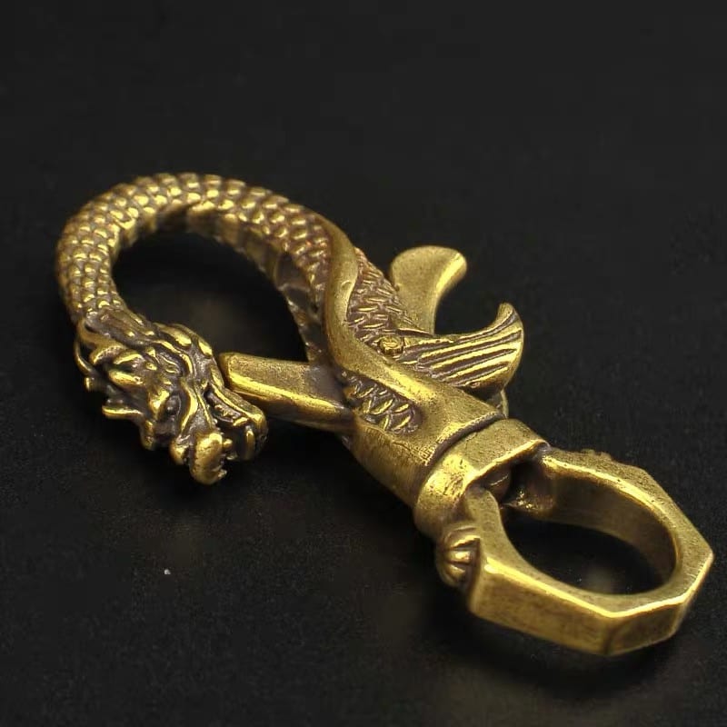 Chinese Style Copper Decoration Pure Copper Faucet Keychain view 8