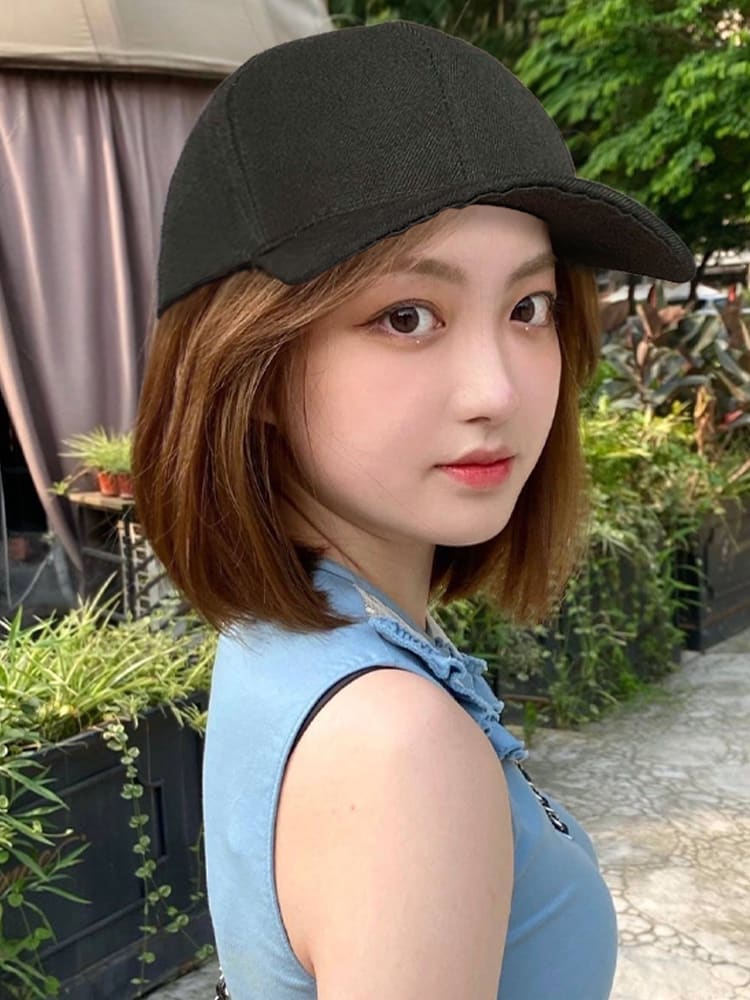 Hat Wig All-In-One Female Fashion Cap view 4