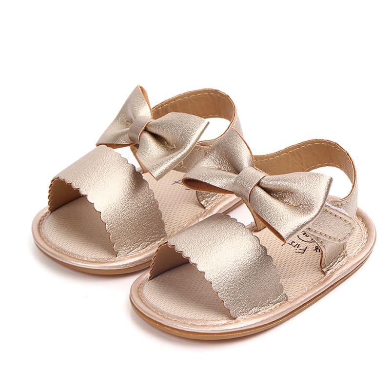 Baby Sandals Toddler Shoes Pu Leather Bow view 2