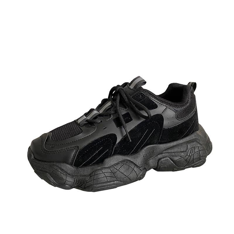 Mesh Sneakers, Low-Top Casual Daddy Shoes, Breathable view 2
