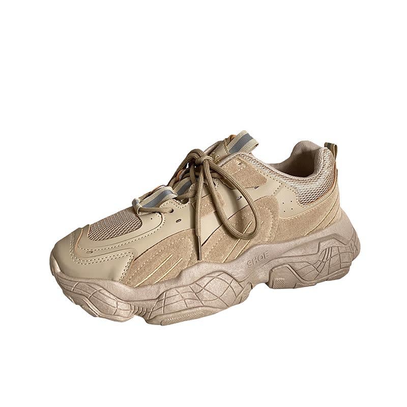 Mesh Sneakers, Low-Top Casual Daddy Shoes, Breathable view 5