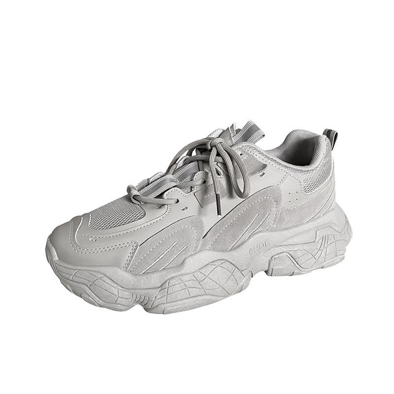 Mesh Sneakers, Low-Top Casual Daddy Shoes, Breathable view 4