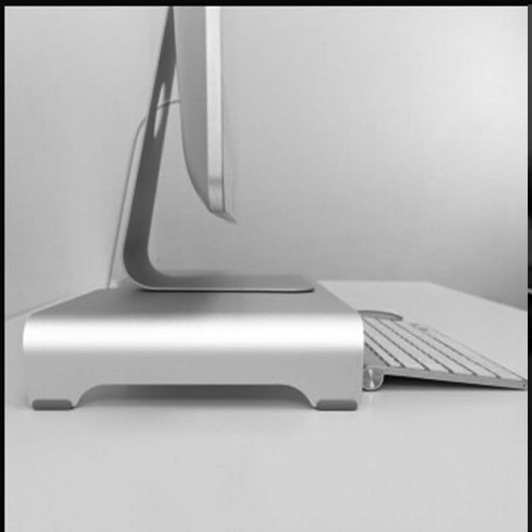 Aluminum Alloy Computer Monitor Increase Rack Desktop Storage Bracket Notebook Desktop Computer Elevated Base view 5