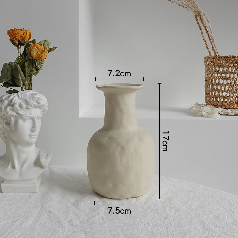 Simplicity Ceramic Vase Dry Flower Arrangement Home Decoration Ornament Living Room Display Art Vases view 8