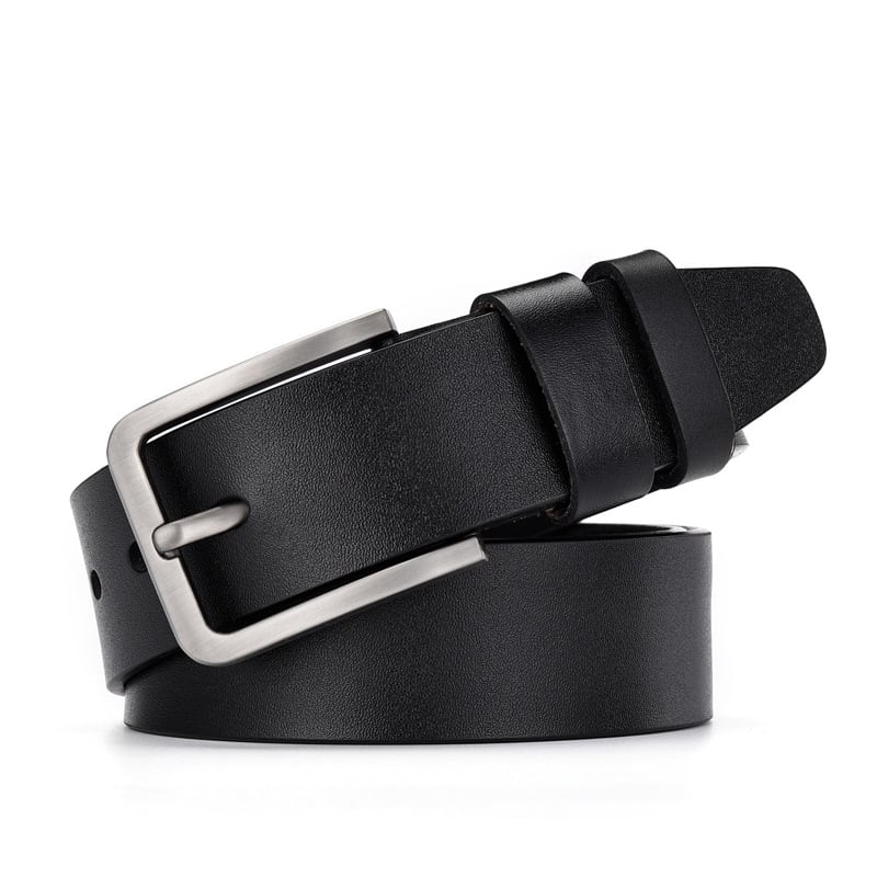 Leather Cowskin Vintage Jean Belt Pin Buckle Simple Men's Belt Wide view 7