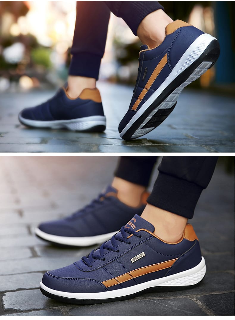 Casual Shoe Italian Breathable Leisure Male Sneakers Non-slip Footwear Men Vulcanized Shoes view 2