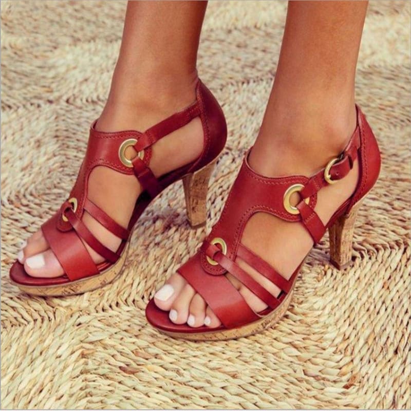 Women's High-heeled Sandals With Round Toe view 2