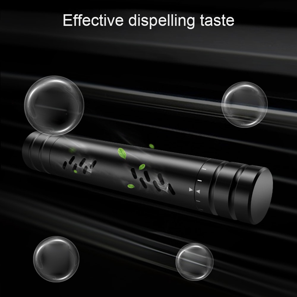 Car Air Outlet Aromatherapy Clip Car Air Conditioner Aluminum Alloy Fragrance Car Solid Balm Fragrance Stick view 2