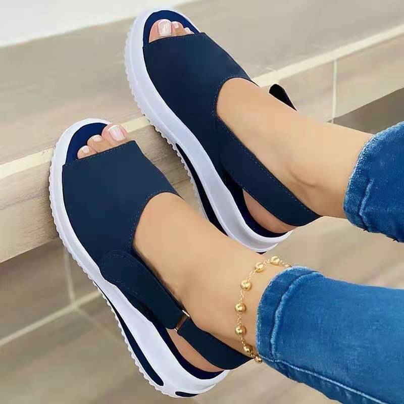 Velcro Casual Summer Women Sandals Fish Mouth Sandals view 4