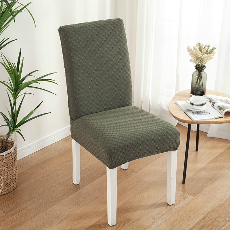 Stretch Thick Knitted Half-Pack Simple Chair Cover view 9