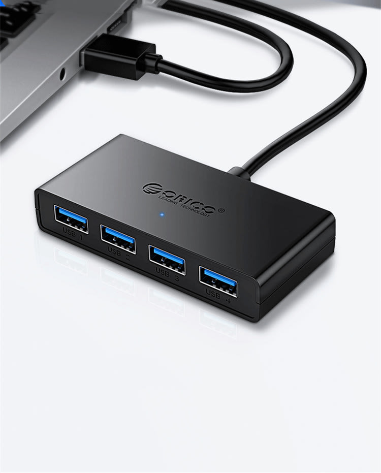 ORICO G11-H4 Laptop USB3.0 Hub HUB Extension Cable With Auxiliary Power Supply Port view 5