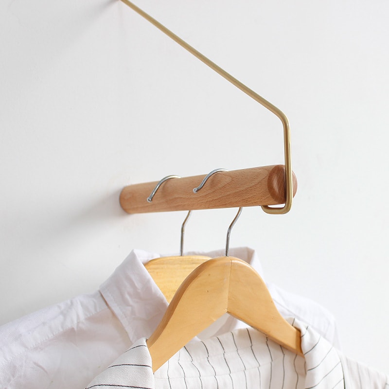 Hanging Hanger Nordic Wooden Wall Hanger Decorative Hook view 3
