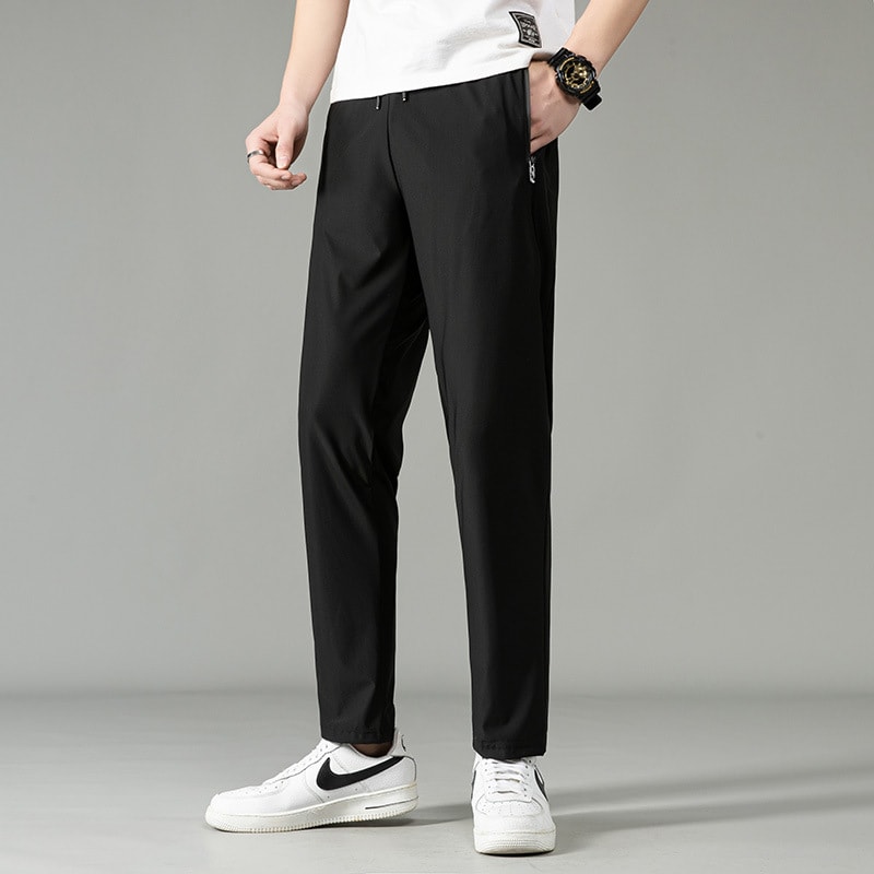 Men's Casual Pants Ice Silk Pants Loose Sports Pants Men's Clothing view 7