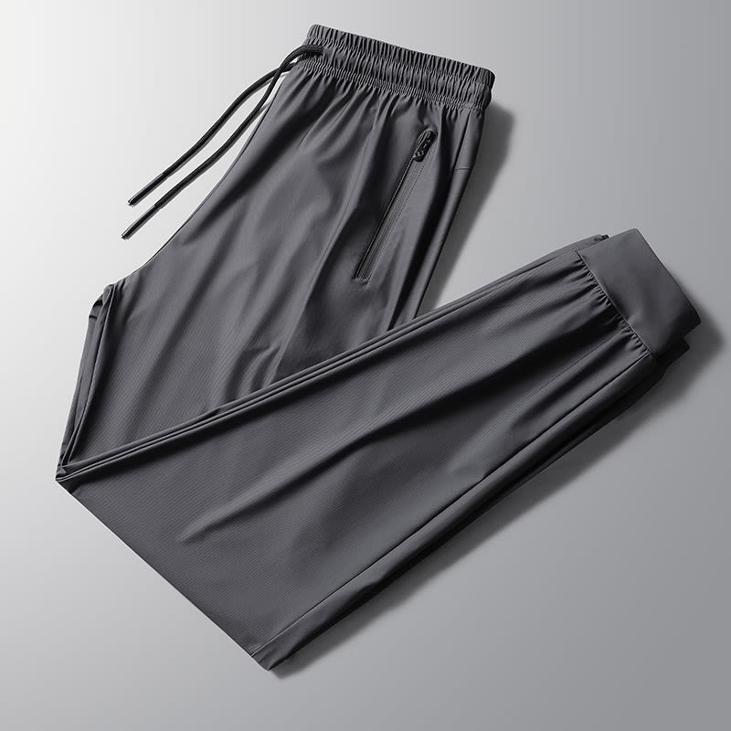 Men's Casual Pants Ice Silk Pants Loose Sports Pants Men's Clothing view 3