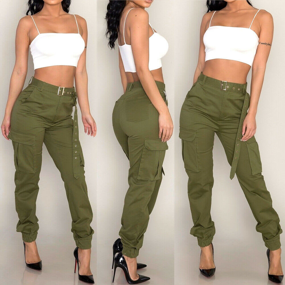 European And American Ladies Multi-pocket Fashion Casual Slim-fit Tight Overalls view 9