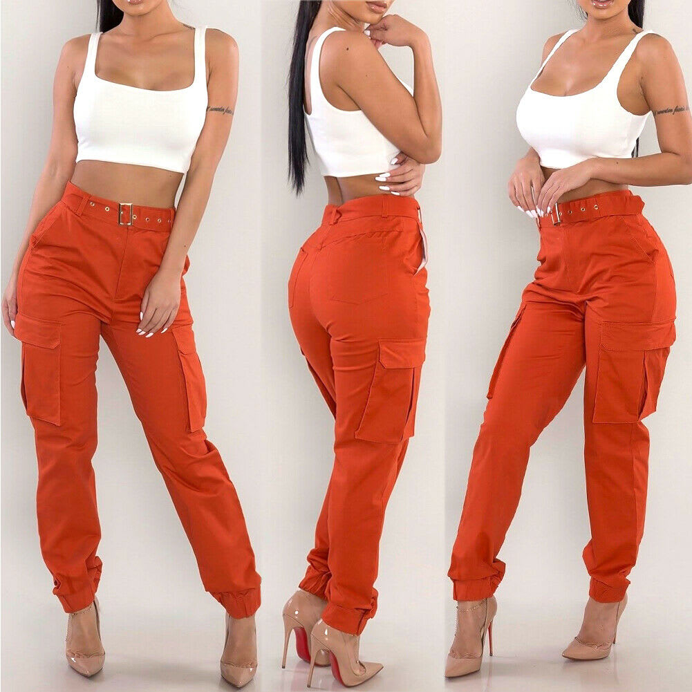 European And American Ladies Multi-pocket Fashion Casual Slim-fit Tight Overalls view 8