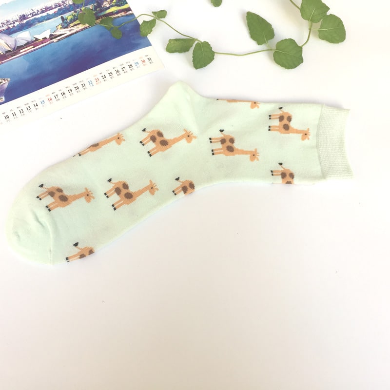 Female Socks Cute Cotton Socks, Cartoon Animal Pattern Cute Cartoon Socks Cotton Socks view 4