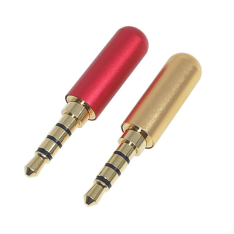 Headphone Stereo Plug Four-Channel Welding Male Head Aux Two-Channel Audio Diy Repair view 4