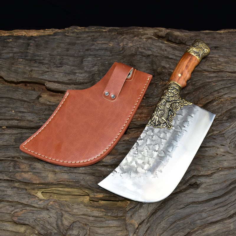 Household Bone Chopping Hand-forged Kitchen Knife Dual-use Knife Ghost Hand Made Chef Knives view 18