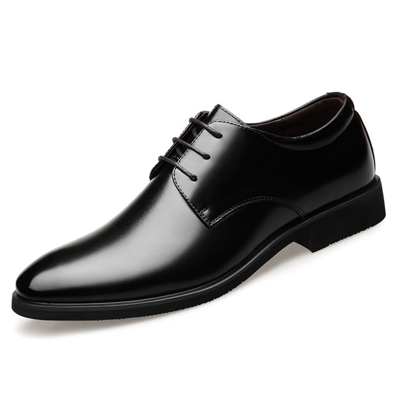 New Men's Quality Cowhide Leather Shoes British Business Extra Size 38-47 Soft Leather Man Split Leather Dress Shoes view 5