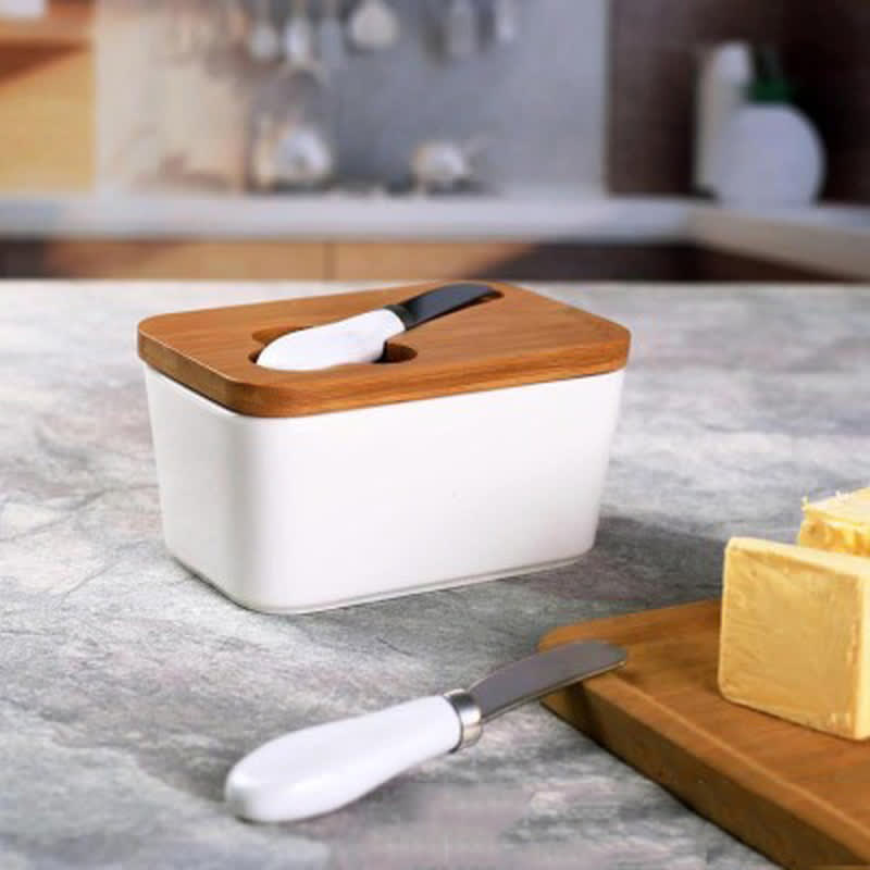 Ceramic Rectangular Cheese Simple Box view 2