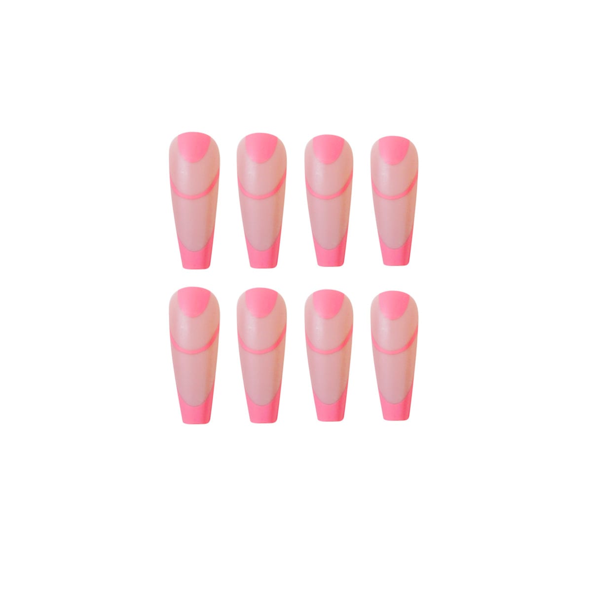 Long Ballet Frosted Pink French Style view 3