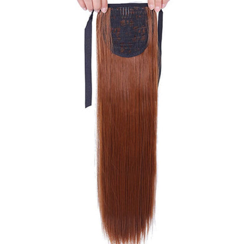 Wig Ponytail Female Long Straight Hair Bandage Style view 1