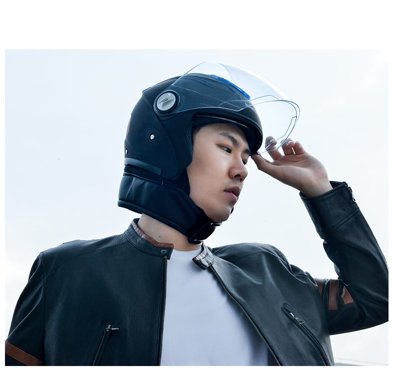 Antarctic Helmet Electric Car Male Four Seasons Universal Winter Warm Head Gray Helmet Ladies Battery Car Full Helmet Helmet view 2