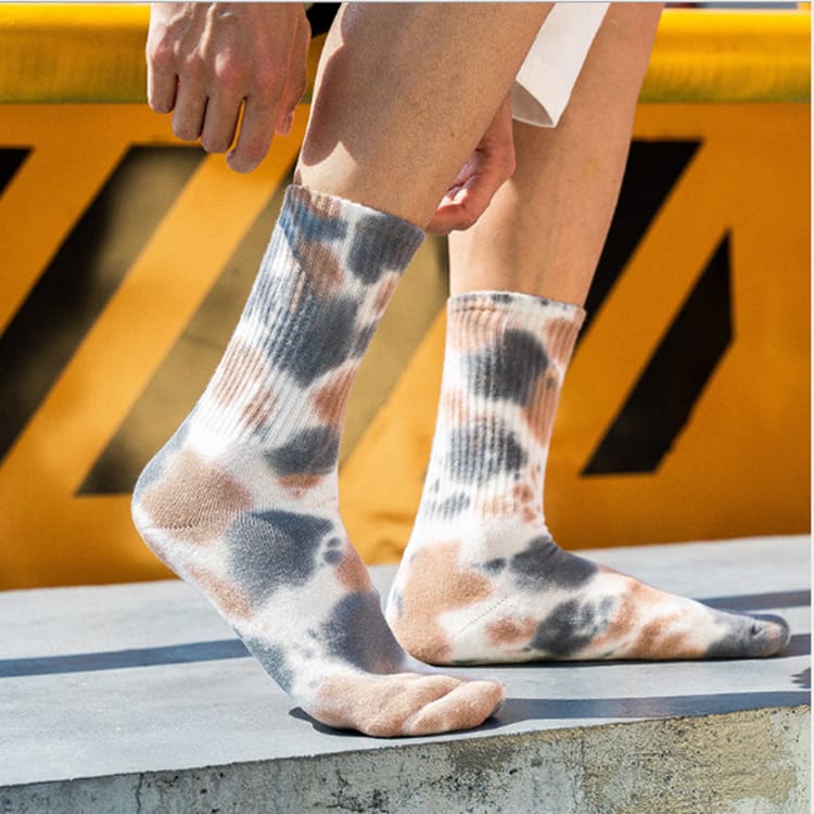 Women's Fashion Simple Tie-Dye Tube Socks view 9
