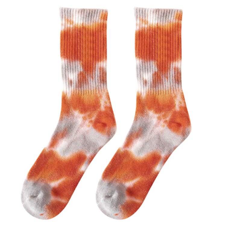 Women's Fashion Simple Tie-Dye Tube Socks view 4