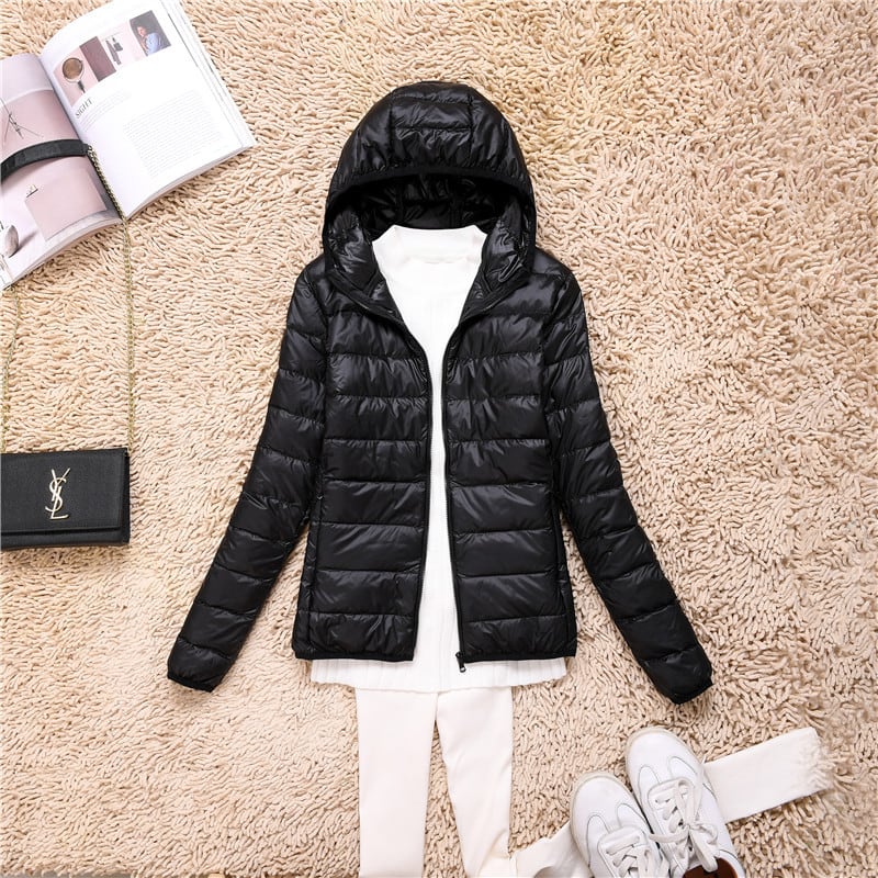 Loose Jacket Plus Fat Plus Size Light And Thin Down Jacket Women Short Short Fat Sister Catty Fat Mm Special Mother Thin view 24