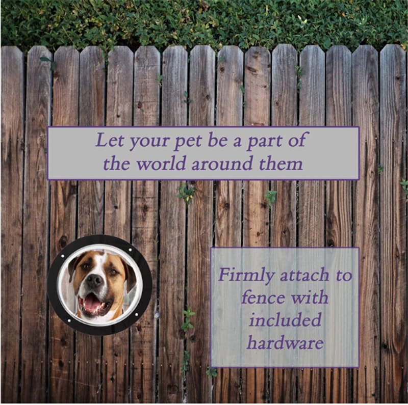 Acrylic Window Transparent Semi-circular Cover Pet Fence Window view 1