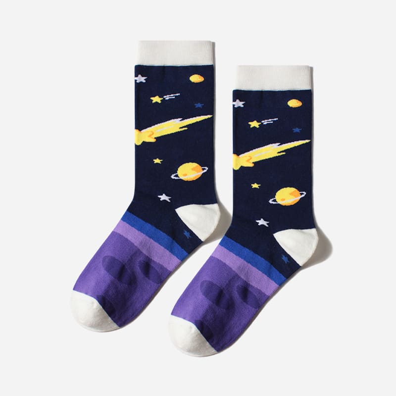 In-tube Socks Outer Space Series Cotton Socks view 3