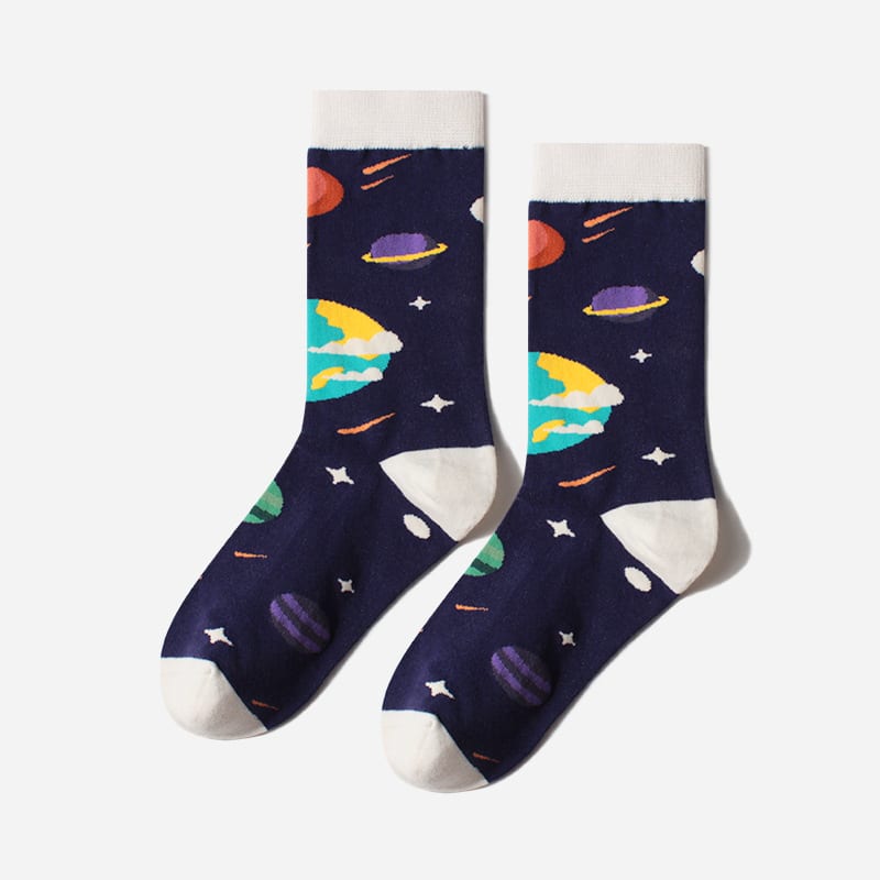 In-tube Socks Outer Space Series Cotton Socks view 4
