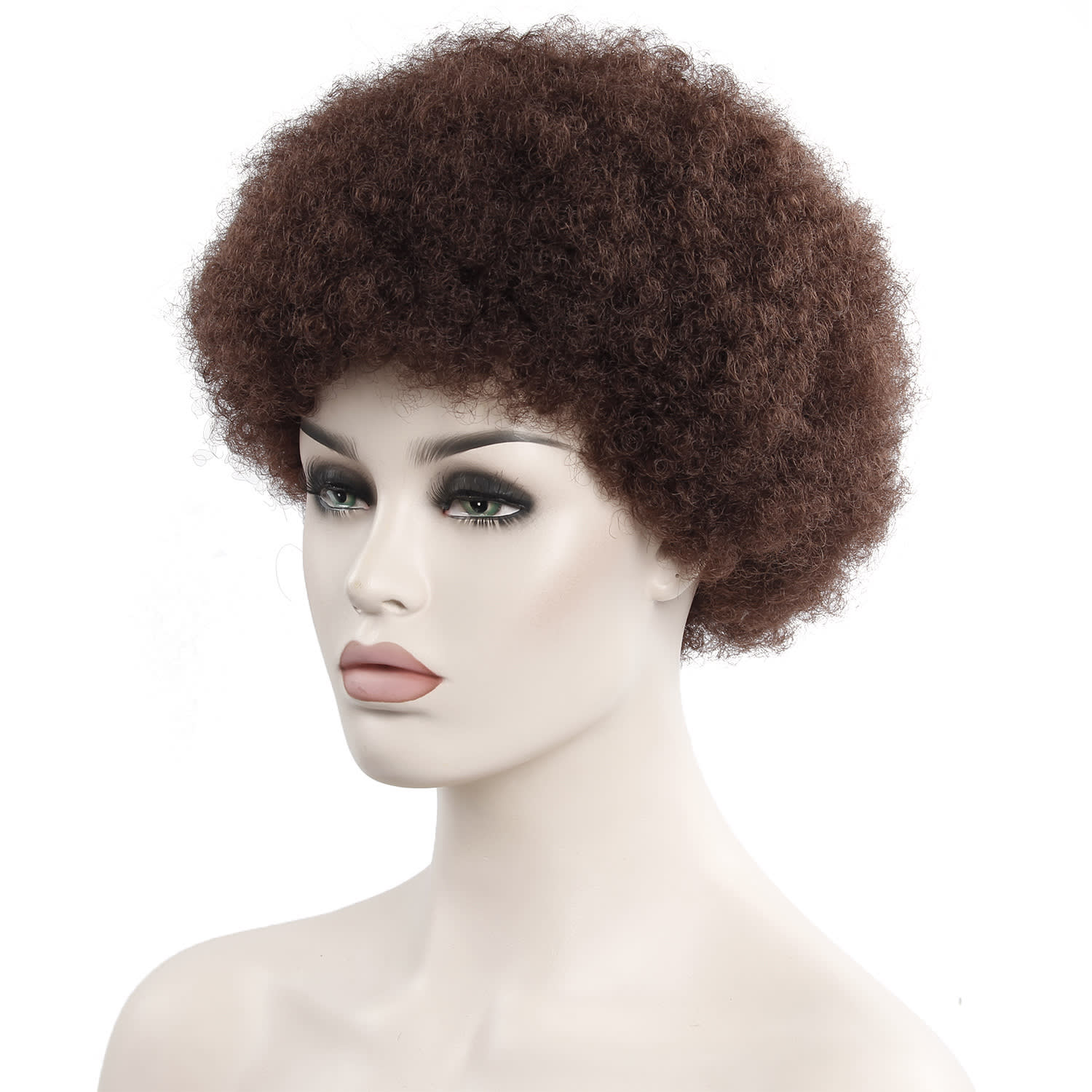 African Curly Hair 6 Inch Short Exploded Headgear view 5