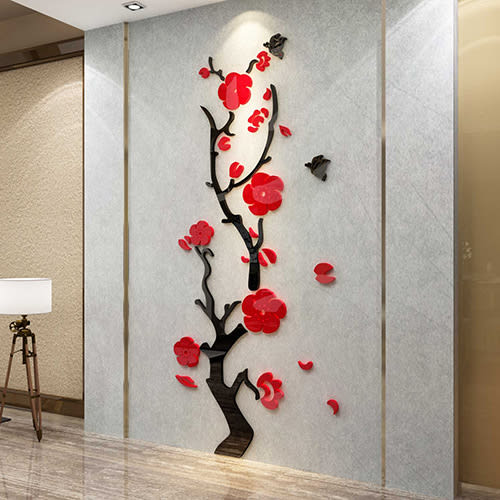 Plum Blossom Porch Decoration Wall Stickers view 3