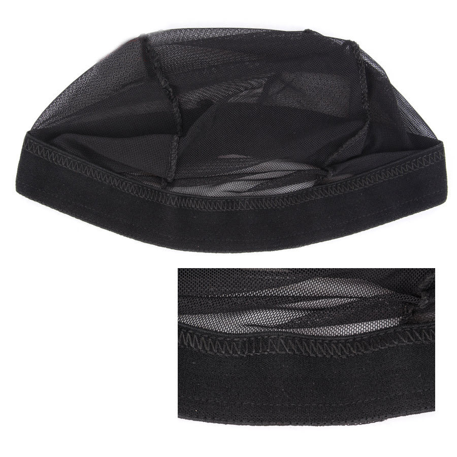 Wig High Elastic Net Cap Wig Accessories Black Net Cap view 3