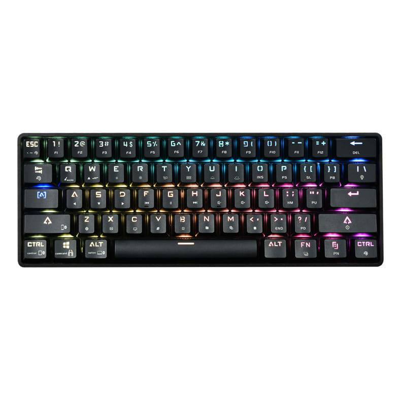 Wireless Bluetooth Keyboard Colorful PBT Keycaps Mechanical Keyboard view 10