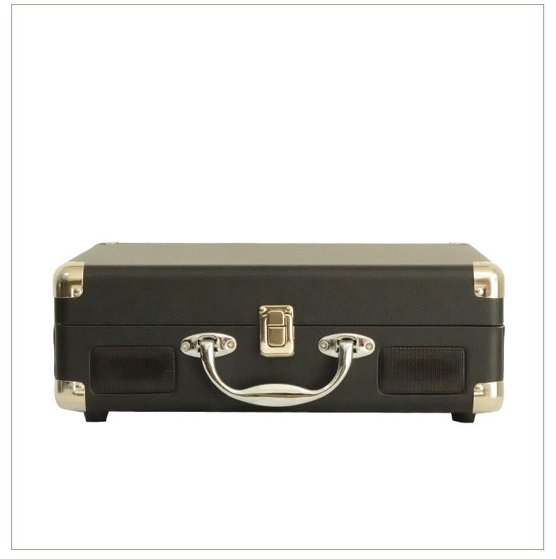 Portable Vinyl Record Player Retro Phonograph Creative Retro Bluetooth Speaker European Style Leather Case Record Player view 5