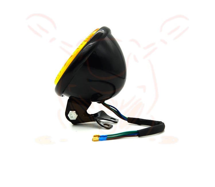 Retro Car Light Yellow Glass Retro Headlight Far And Near Fog Light view 4