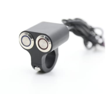 Motorcycle Switch Angel Eyes With Light Switch Self-Locking Switch Without Lock Switch Fog Light Switch Cross-Border E-Commerce Switch view 2