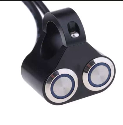 Motorcycle Switch Angel Eyes With Light Switch Self-Locking Switch Without Lock Switch Fog Light Switch Cross-Border E-Commerce Switch view 3