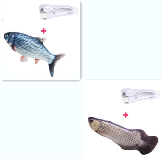 Electric Funny Cat Simulation Fish Beating Usb Jumping Cat Toy view 18