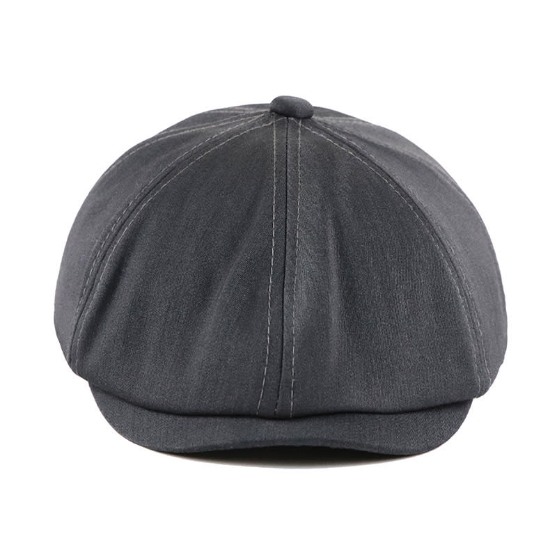 Men's And Women's Solid Color Retro Beret view 2