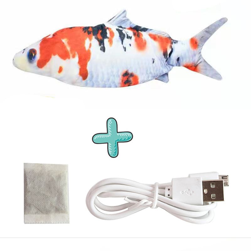 Electric Funny Cat Simulation Fish Beating Usb Jumping Cat Toy view 22