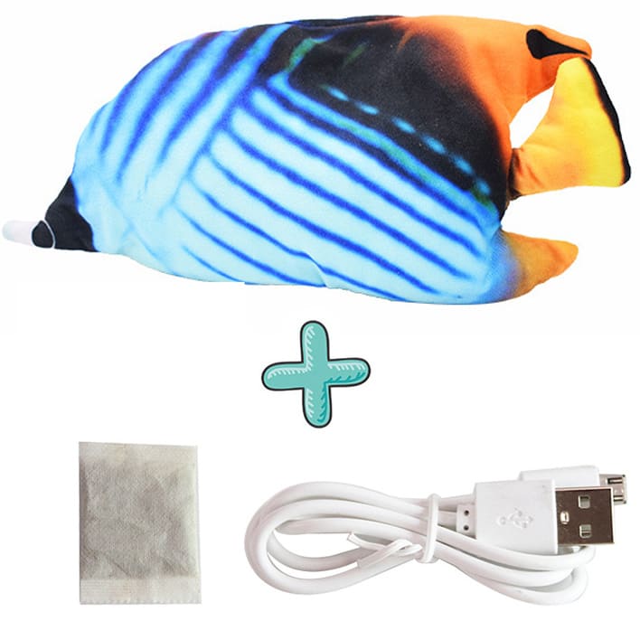 Electric Funny Cat Simulation Fish Beating Usb Jumping Cat Toy view 23