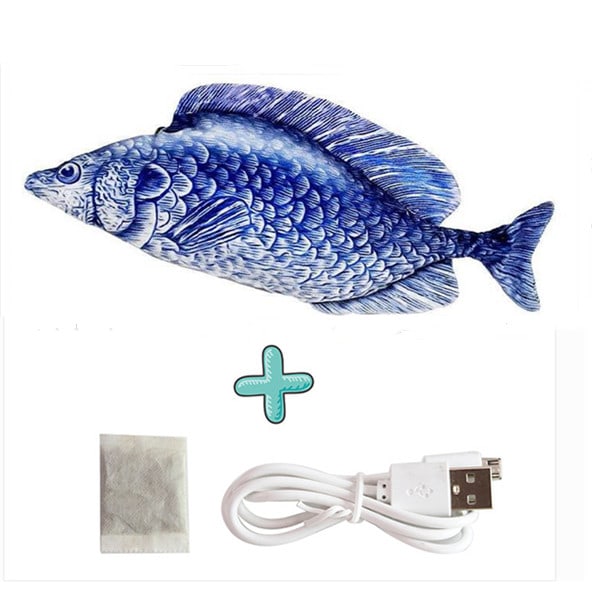 Electric Funny Cat Simulation Fish Beating Usb Jumping Cat Toy view 8