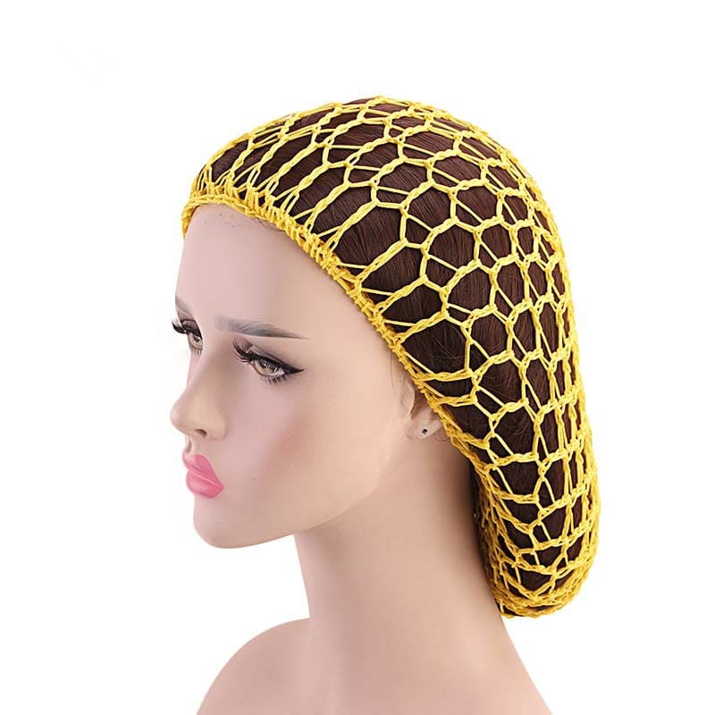 Ladies Hand Crocheted Drooping Hair Net, Hair Care Long Net Bag, Mesh Night Cap view 2