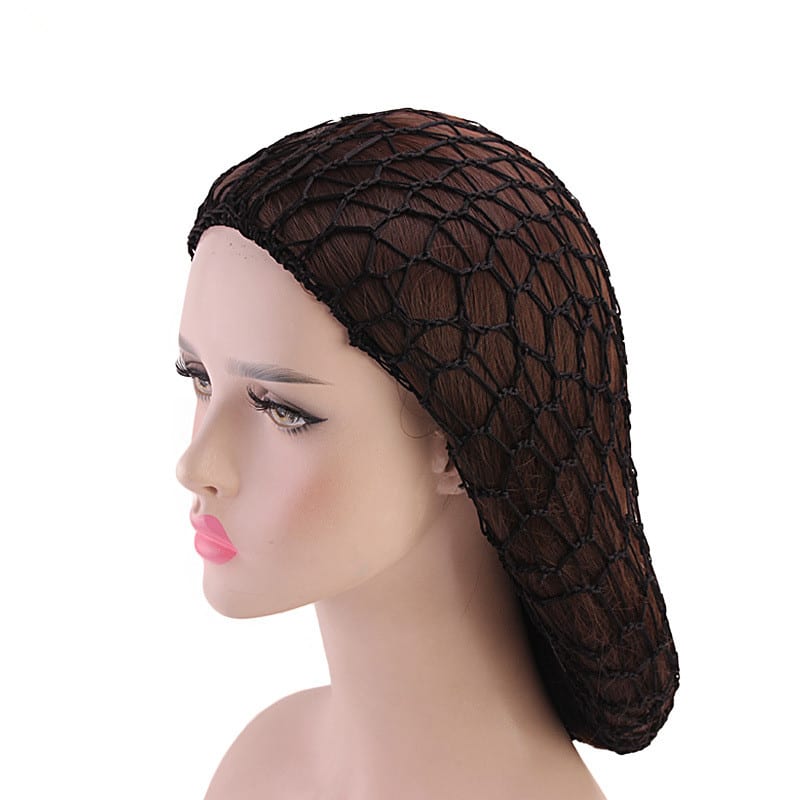Ladies Hand Crocheted Drooping Hair Net, Hair Care Long Net Bag, Mesh Night Cap view 4